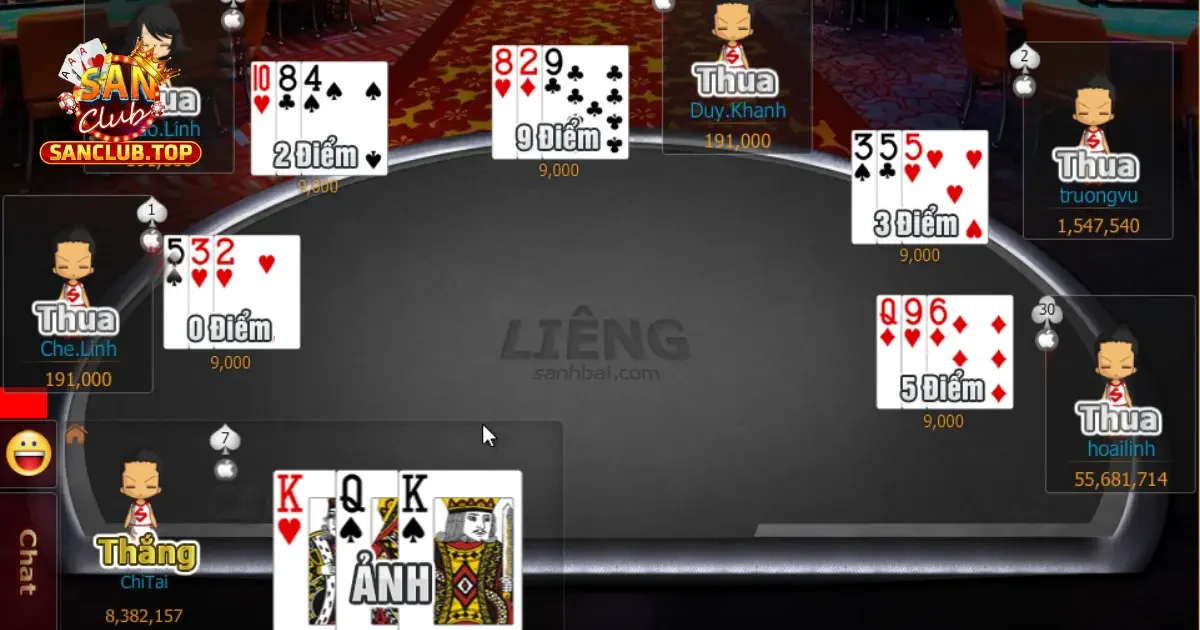 Bài Liêng Online – Cách Chơi Và Kinh Nghiệm Tại SanClub 4 Chiến Thuật Chơi Bài Liêng Hiệu Quả