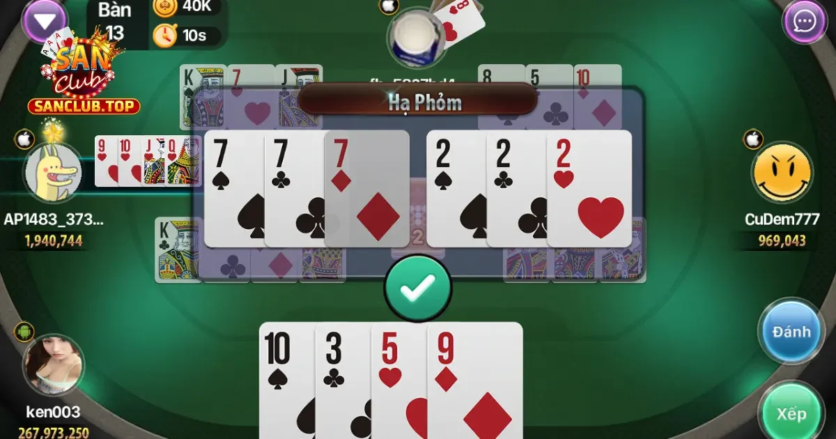 Cách Chơi Bài Phỏm Online Chi Tiết Trên Cổng Game SanClub 4 Chiến Thuật Chơi Bài Phỏm Đỉnh Cao Tại SanClub